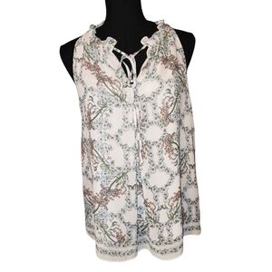 Max Studio Floral Print Sleeveless Top